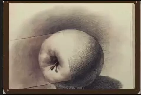 Hand drawing and erasing a sphere, transforming it into various sketched objects like an apple and teapot.