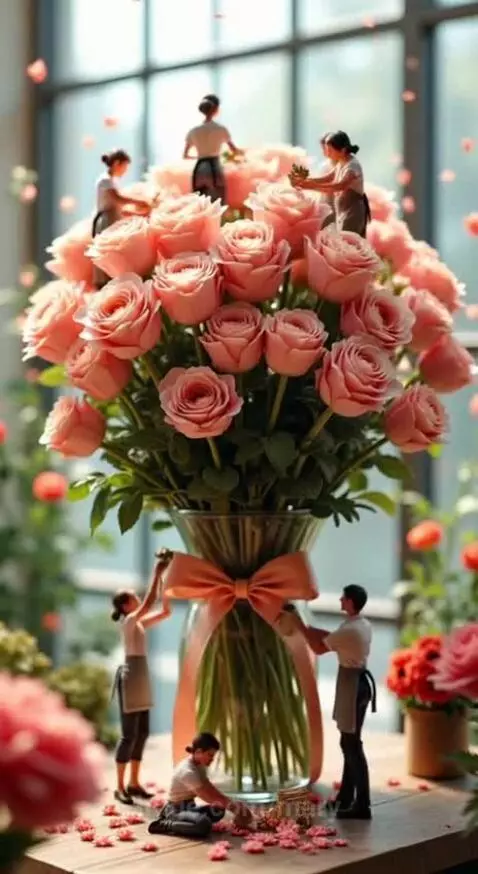 Creating flowers by mary