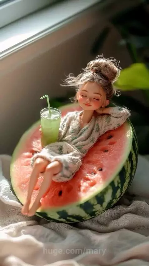 Watermelon mood🍉 by mary