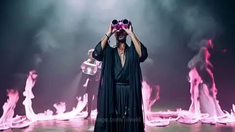 I am a magician and I long to see... With my pink binoculars by lilvoid