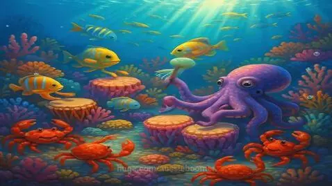 Rhythm of the Reef , Coral Drum Circle by aussieboomer
