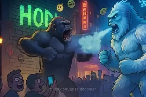 Epic Meme Showdown: Gorilla vs Yeti Face-Off by aussieboomer