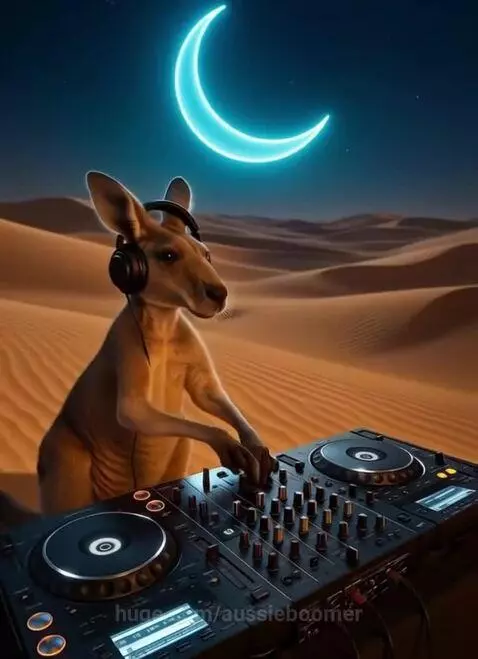 Outback DJ Kangaroo by aussieboomer