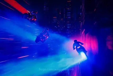 Neon night cyber city - lets race by aussieboomer