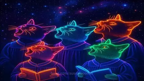 Cosmic Cat Choir by aussieboomer