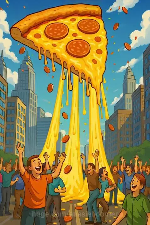 Cheesepocalypse The Great Pizza Invasion 🍕✨ by aussieboomer