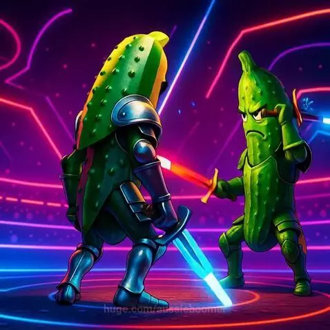 Fruit Fight Night Banana vs. Cucumber Showdown 🥊🍌🥒 by aussieboomer