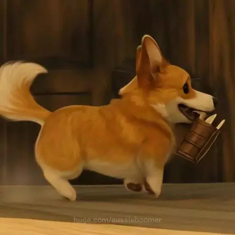 Speedy Corgi Mail Run by aussieboomer