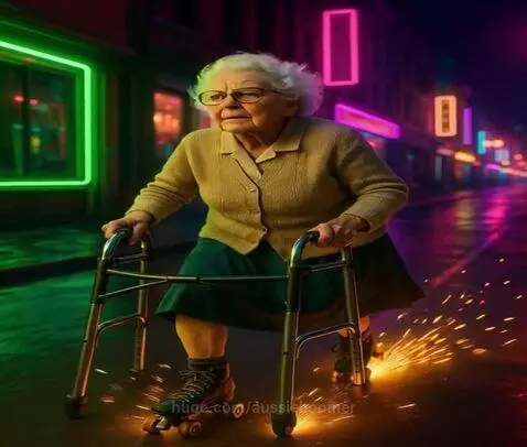 Turbo Granny”? 🚀👵✨ by aussieboomer