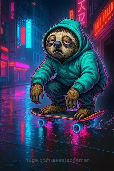 Cyber Sloth Drift : When Life’s in the Fast Lane, but You’re... by aussieboomer