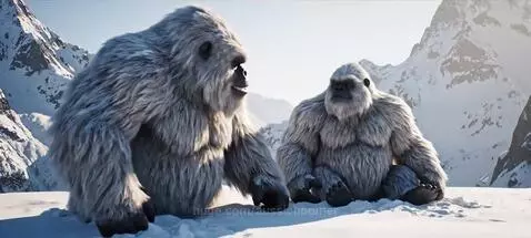 Dark Humor  Dad Joke - Yeti mountain side Humor by aussieboomer