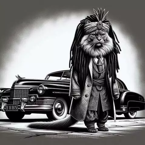 The Dreadlocked Maharaja of Midnight- Mogul Whiskers the Gra... by aussieboomer