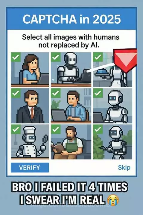 Captcha in 2025 MEME - LOL by aussieboomer