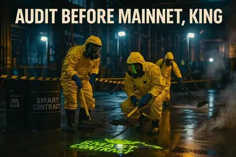 Mainnet Meltdown: Smart-Contract Spill meme by aussieboomer