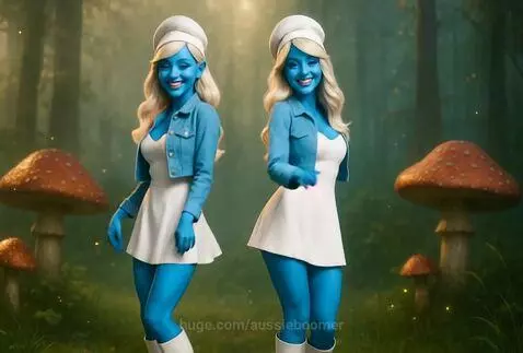 Smurf & Turf Duo by aussieboomer