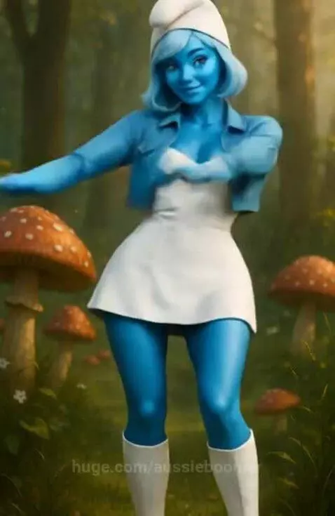 Miss Smurf - doing her thing by aussieboomer