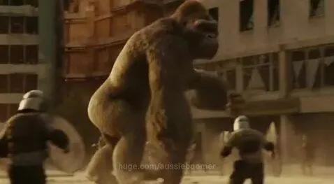 1 Gorilla V 100 men  test 3 by aussieboomer