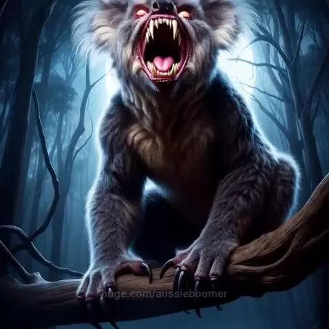 Australian Drop Bear - on a full moon - Run Just Run by aussieboomer