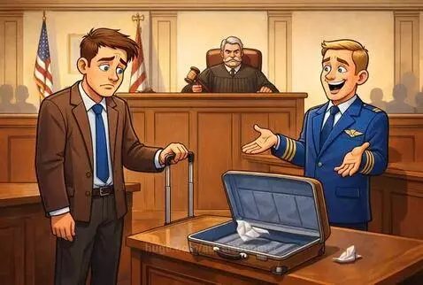 A man sued an airline company after it lost his luggage. Sad... by aussieboomer