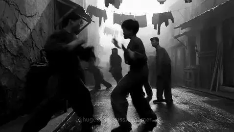 high speed action scene of a young Bruce Lee as a boy,  old,... by aussieboomer