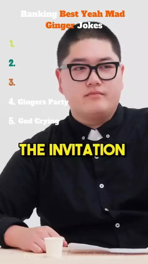 Man telling ginger jokes to a woman with red hair at a table.