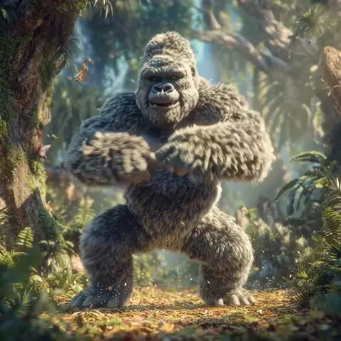 Gorilla's Face Plant Dance by aussieboomer