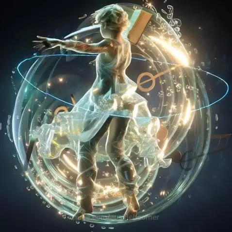 Lady Dancing in a sphere - by aussieboomer