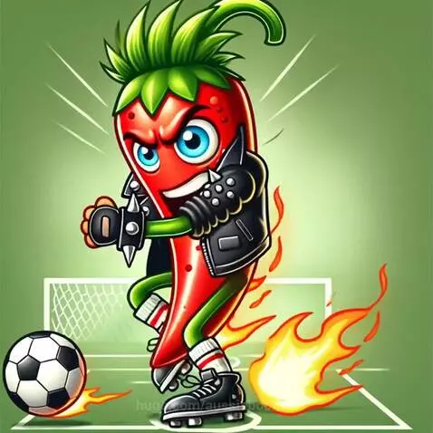 Chilli playing soccer - Animated image by aussieboomer