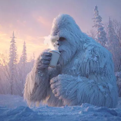 Yeti Morning Coffee - GM everyone meme by aussieboomer