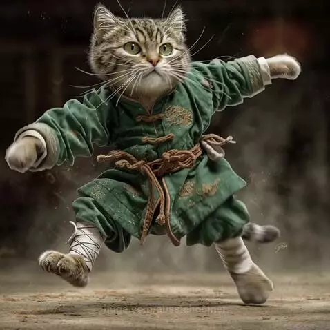 Kung Fu Kitty 2 -  The way of the Dragon - Cats version by aussieboomer