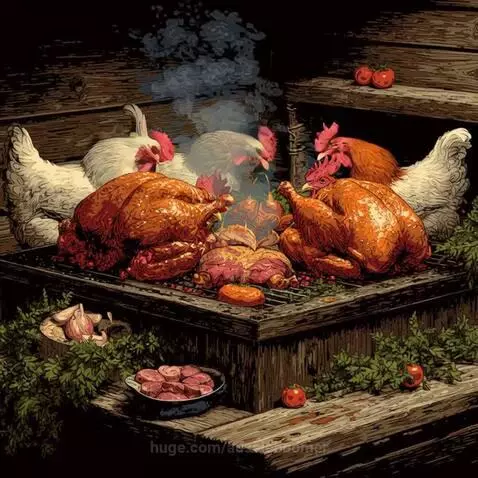 Winner Winner Chicken dinner "Chickens enjoying a Sunday roa... by aussieboomer