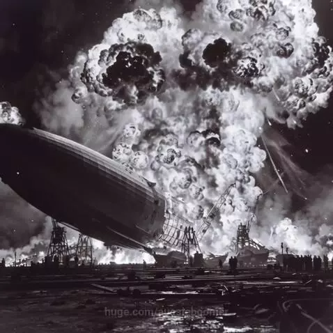 History in Motion "May 6, 1937 Hindenburg disaster flames ex... by aussieboomer