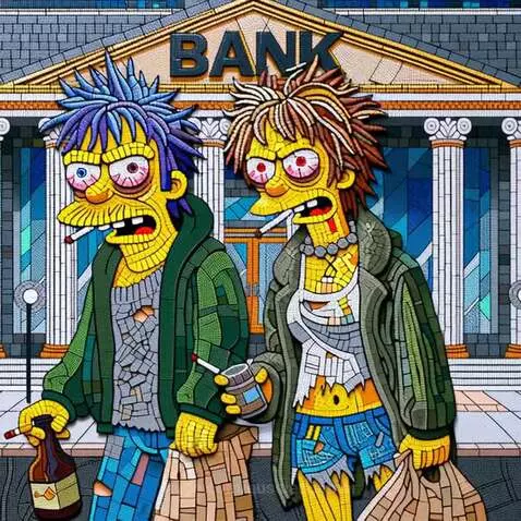 Crypto Bums : "Bank said my credit score’s a rug pull. Jokes... by aussieboomer