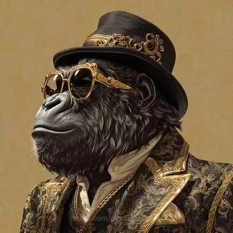 In the jungle of meme coins, the happy gorilla reigns suprem... by aussieboomer