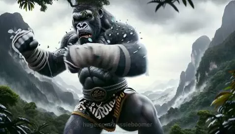 Gorilla Ready for Battle "Forged by eight limbs and an iron ... by aussieboomer