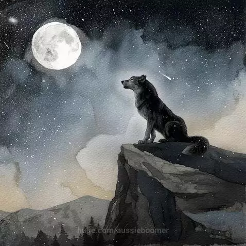 Call of the wild - lone wolf by aussieboomer