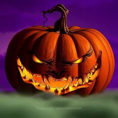 This pumpkin doesn’t just smile… it plots. 🎃 by aussieboomer