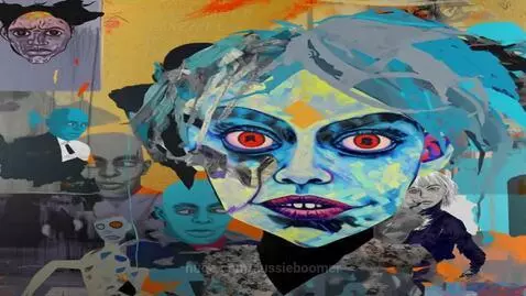 Original watercolour shredded paper  Gothic punk style : Mix... by aussieboomer