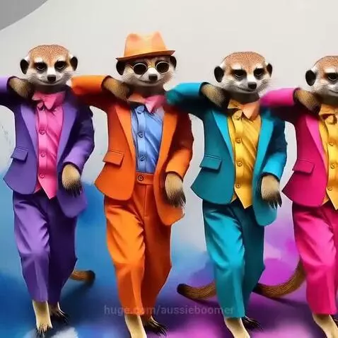 Meerkat Hip-hop Dancer's  - image to video dancing by aussieboomer