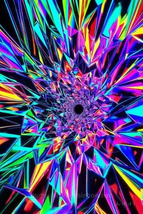 kaleidoscope tunnel blending hyper-realistic crystal shards ... by aussieboomer