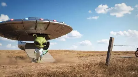 Funny video of an alien landing on earth by dev7abhi