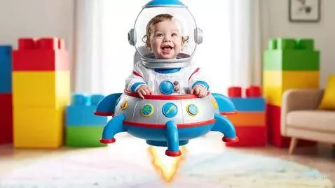 Funny video of baby going to space and laughing at backward ... by dev7abhi