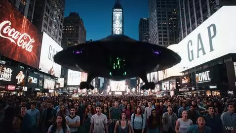 Alien Lands in Times Square… But He’s Not Here to Conquer th... by dev7abhi
