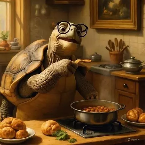 Chuck cooking by xeldajara