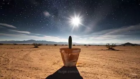 Time Lapse of a Cactus Growing by car