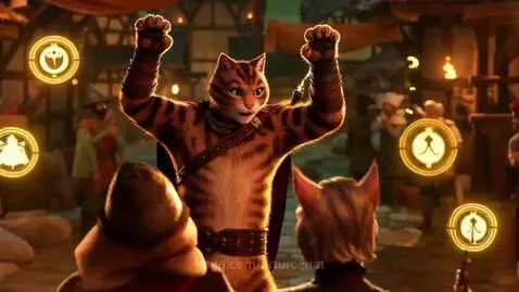 Cat-Man spawns in a medieval village by arturcenat