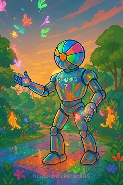 Robot-artist Prismarius-7 by kerrick89