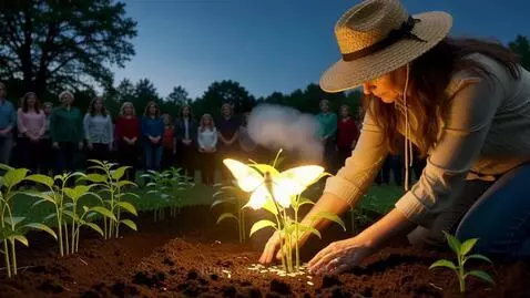 Summer garden of fireflies by kerrick89