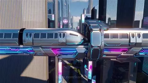 Cybernetic Flying Train by kerrick89