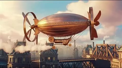 Dirigible in the sky by kerrick89